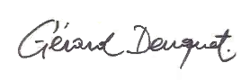 signature de Gérard Deuquet
