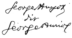 signature de George Auriol