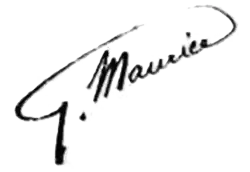 signature de Georges Maurice (poète)