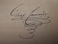 signature de Godefroid Camauër