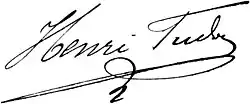 signature de Henri Tudor