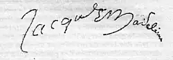 signature de Jacques Madeleine