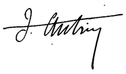 Signature de Jean Autric