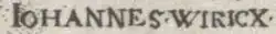 signature de Johannes Wierix