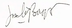 Signature de José-Louis Bocquet