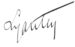 Signature de Hubert Lyautey