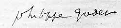 signature de Philippe Godet