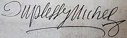 signature de Pierre Duplessy-Michel
