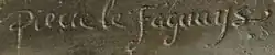 signature de Pierre le Faguays