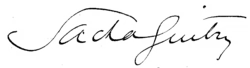 Signature de Sacha Guitry