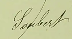 signature de Rosalie Soubère