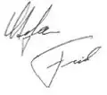 Signature de Štefan Füle
