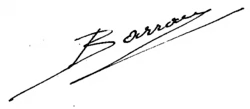 signature de Théophile Barrau