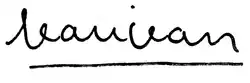 Signature de Aimé Jeanjean