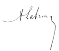 Signature de Albert Lebrun