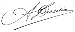 signature d'Alfred Delilia