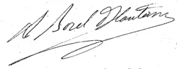 signature d'André Borel d'Hauterive