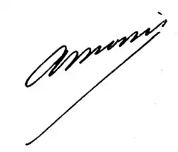 signature d'Antoine Monis