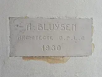 Signature d'A. Bluysen à Vittel.