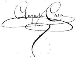 signature d'Auguste Cain