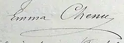 signature d'Emma Chenu