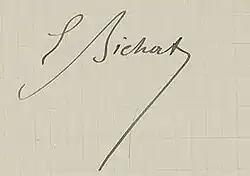 signature d'Ernest Bichat