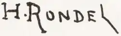signature de Henri Rondel