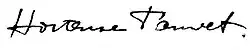 signature de Hortense Tanvet