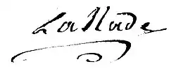 signature d'Étienne Larade