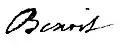Signature de Antoine Benoit (prêtre)
