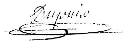 signature d'Antoine Dupuis