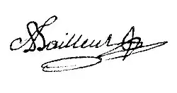 signature d'Antoine Louis Philibert Bailleul