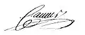 Signature de Armand-Gaston Camus