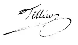 signature d'Armand-Constant Tellier