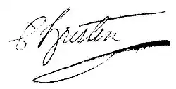 signature de Charles-Gabriel-Frédéric Christin