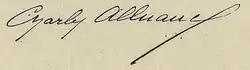 Signature de Charles Alluaud