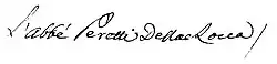 signature de Charles Antoine de Peretti della Rocca