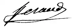 signature de Charles Feraud