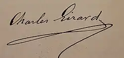 signature de Charles Girard