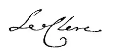signature de Charles-Guillaume Leclerc