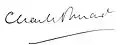 Signature de Charles Pomaret