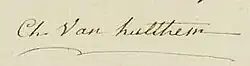 signature de Charles Van Hulthem