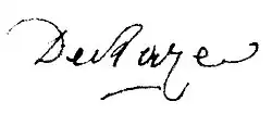 signature de Claude-François Roux de Raze