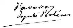 Signature de Claude Antoine de Béziade