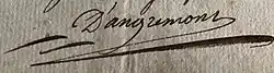 signature de Louis Collenot d'Angremont