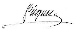 signature de Denis Ferdinand Picquet
