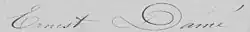 signature d'Ernest Damé