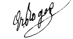 signature d'Ernest Roger