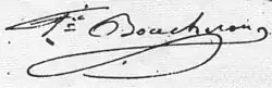 signature de Frédéric Boucheron