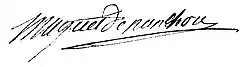 signature de François-Félix-Hyacinthe Muguet de Nanthou